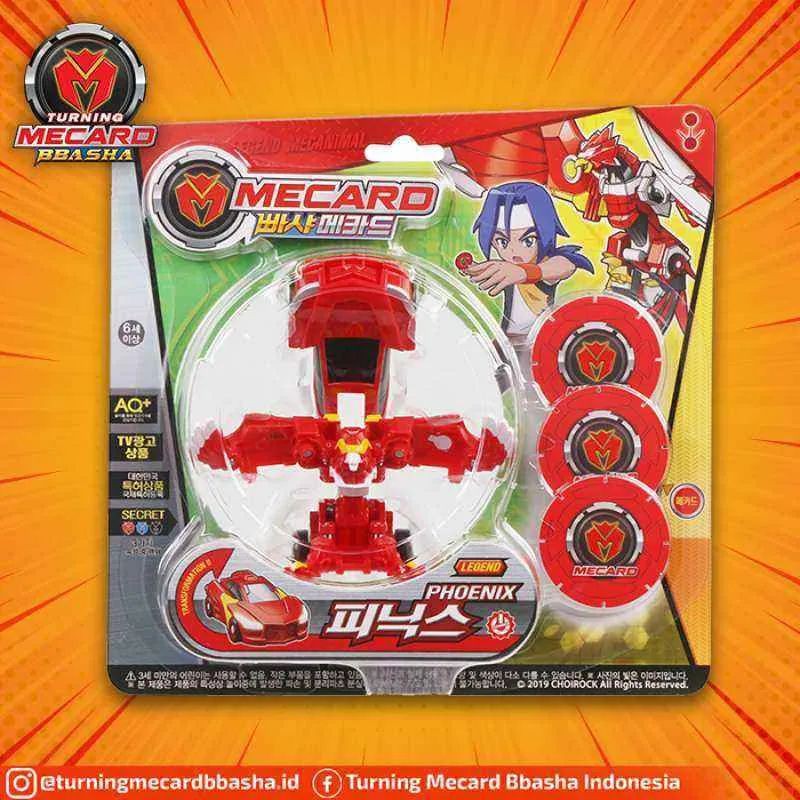Turning Mecard Bbasha Legend Phoenix Transforming Card  Robot to Car