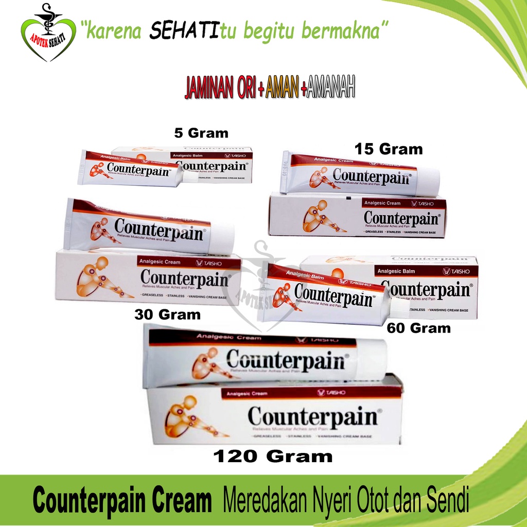 Counterpain Krim Pereda Nyeri Otot Sendi Keseleo Memar