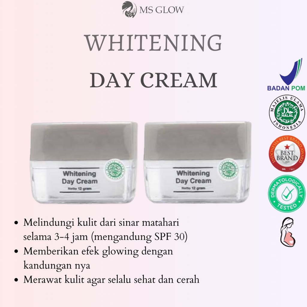 MS GLOW WHITENING DAY CREAM / DAY CREAM MS GLOW