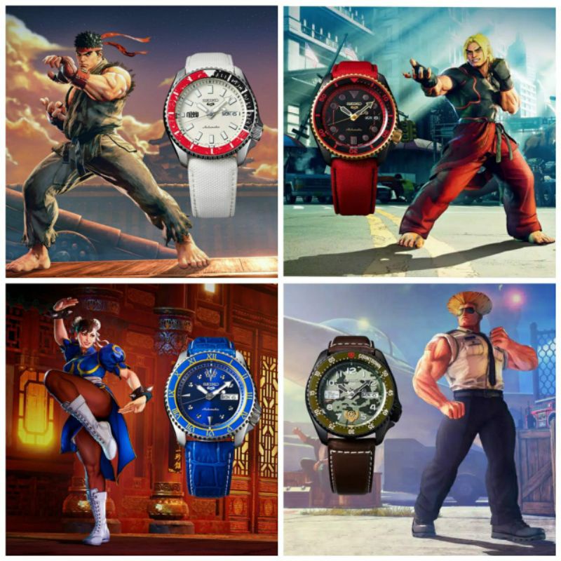 JAM TANGAN STREET FIGHTER V RYU KEN LIMITED EDITION JAM TANGAN SEIKO WATER RESIST