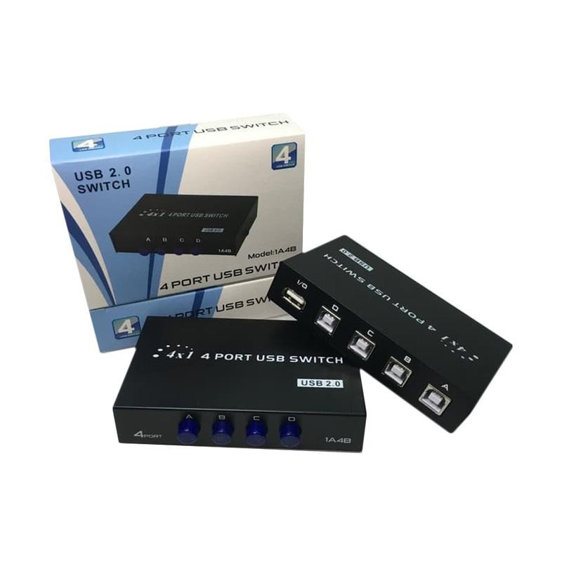 Switch Usb PRINTER 4 Port / usb 2.0 switch 1-4 cabang Konektor Kabel Printer