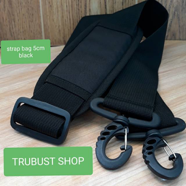 Tali tas slendang strap bag 5cm hitam jual per 1pc