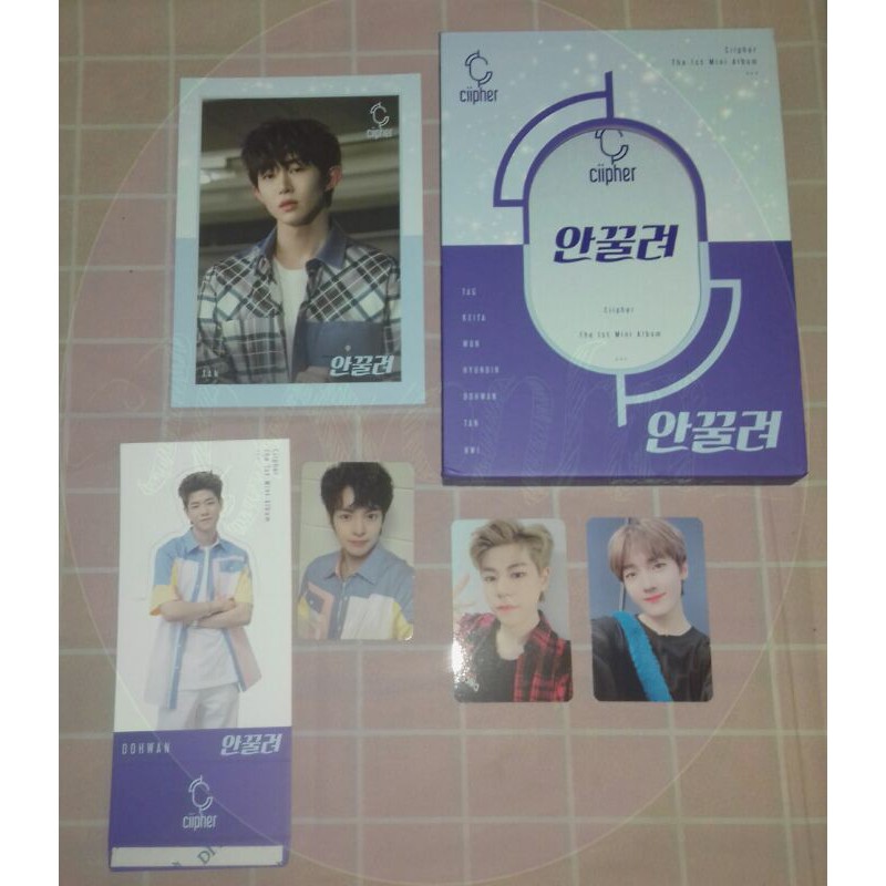 ALBUM DEBUT CIIPHER MAKESTAR WON DOHWAN PC ALBUM HWI STANDE DOHWAN POSTCARD TAN