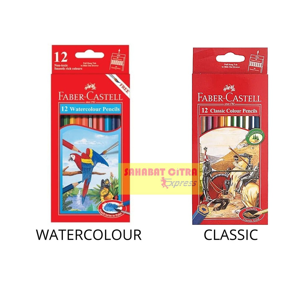 

PENSIL WARNA FABER CASTELL 12 PANJANG 彩笔