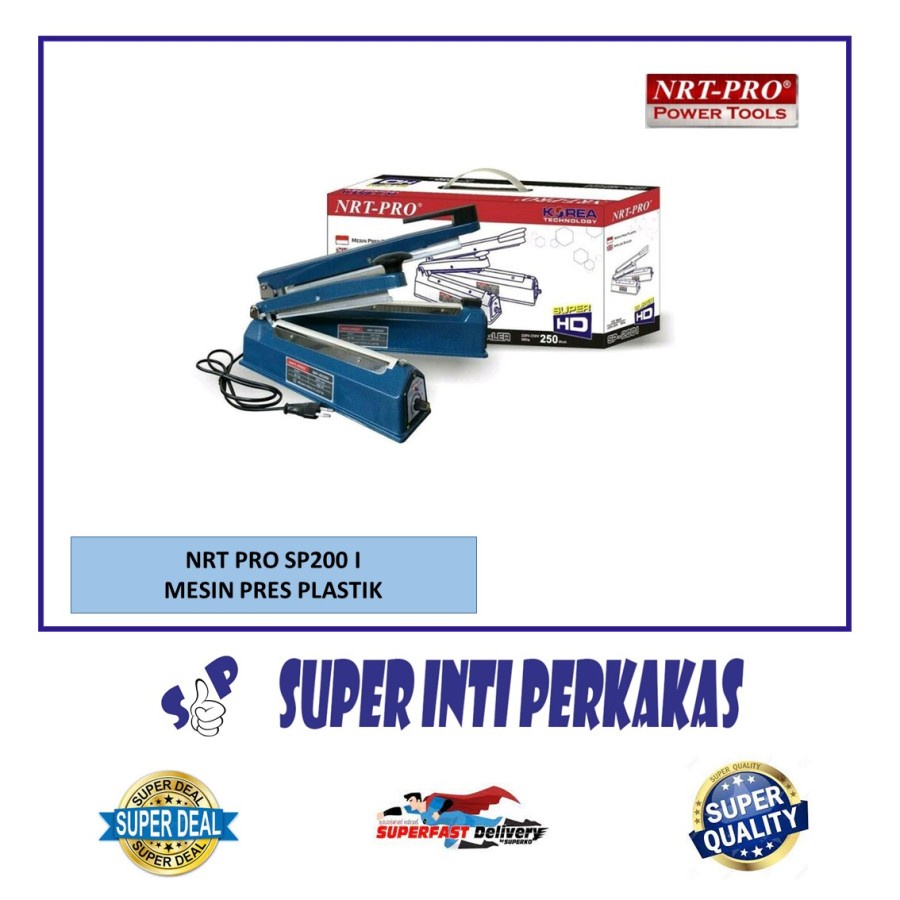 NRT-PRO IMPULSE SEALER 20 CM - ALAT MESIN PRES PLASTIK KEMASAN PRESS