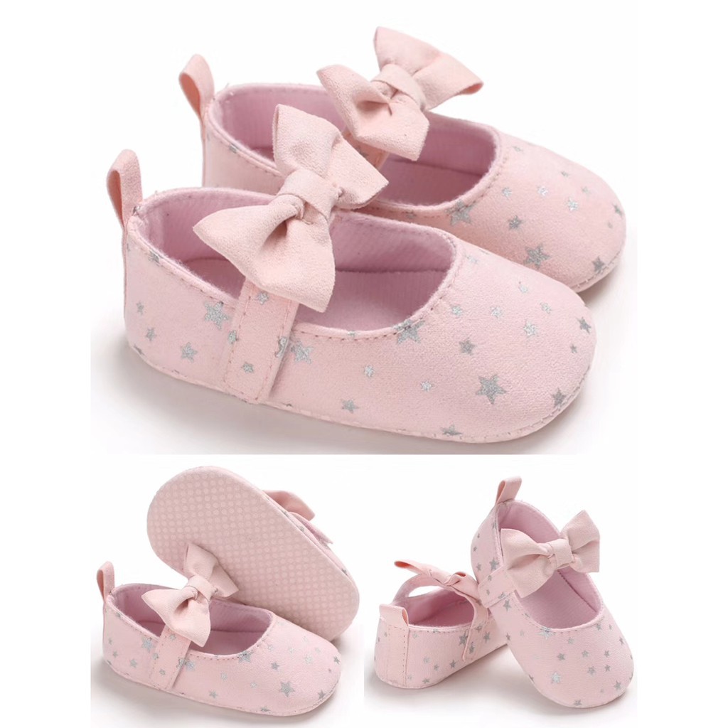 SALE 6.6 LittleAaron CUCI GUDANG B190 STAR Sepatu prewalker bayi dan anak perempuan newborn 3-18 bulan Sport Termurah Sendal Bayi Anak Cewek Cowok