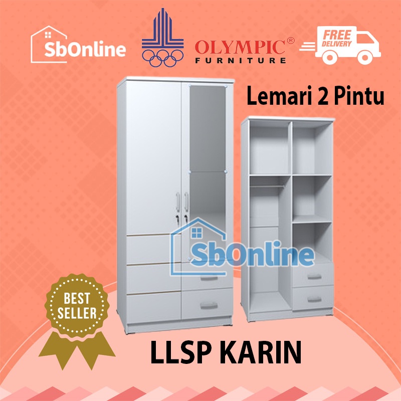 OLYMPIC Lemari Pakaian 2 Pintu - LLSP Karin