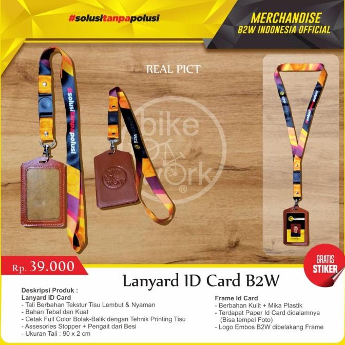 

READY COD Lanyard ID Card edisi B2W #solusitanpasolusi TERBARU Kode 1372