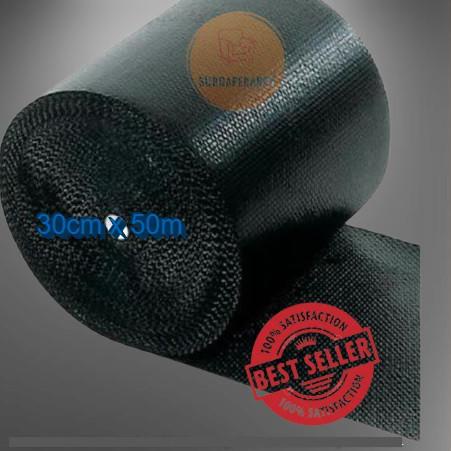

Grand Seller|SQ24|BUBBLE WRAP 30CM X 50M HITAM PLASTIK BUBLE WARP BANDUNG METERAN BUBBLEWRAP