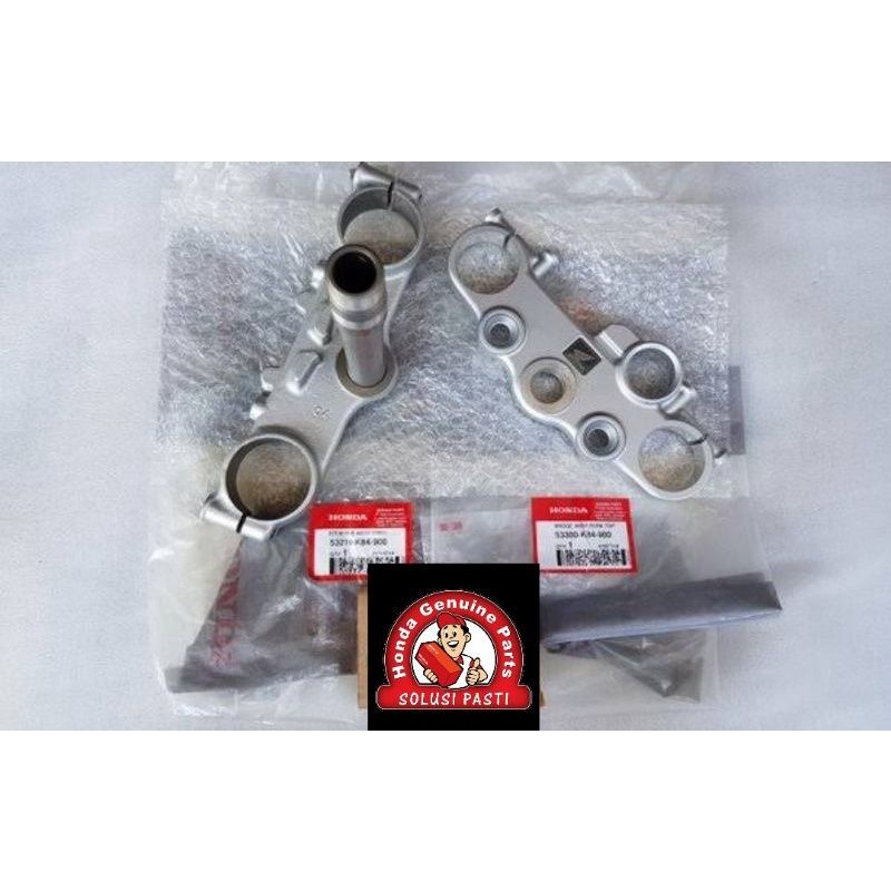 53219-K84900 (Bawah) 53300-K84-900 (Atas) stang steam sub crf 150 asli honda