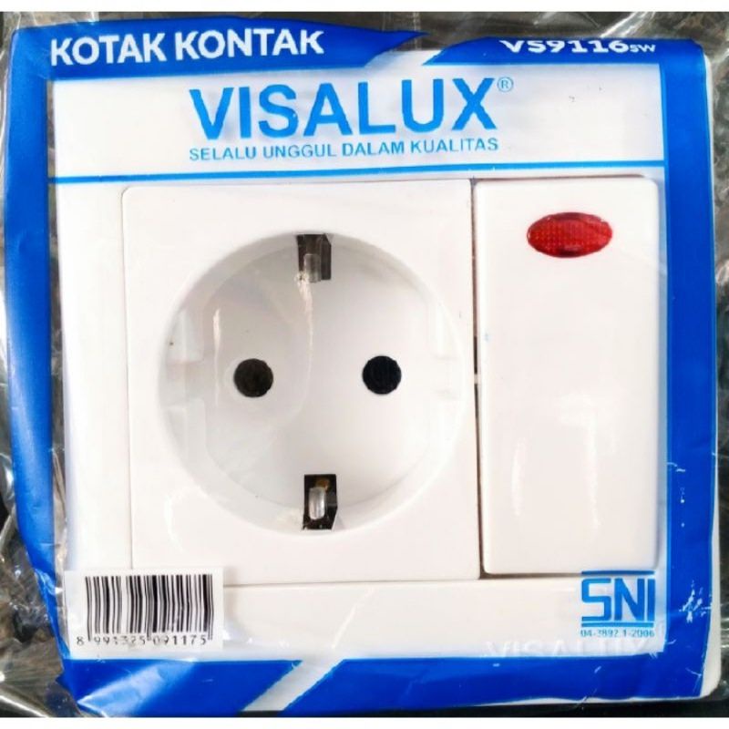 Stop Kontak + Saklar Visalux VS 9116sw