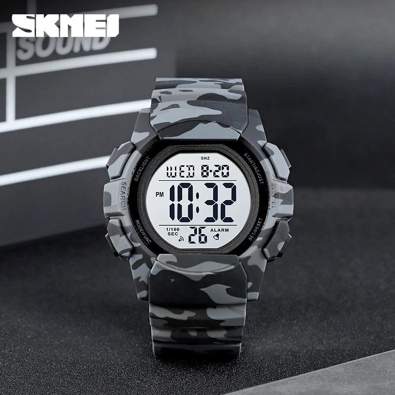 SKMEI 1771 Jam Tangan Pria Digital Dual Time Chronograph Sport Watch Anti Air Tali Rubber WATCHKITE WKOS