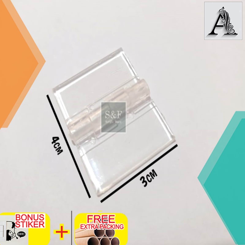 Terlaris ENGSEL ACRYLIC / ENGSEL AKRILIK / ENGSEL / PENGUNCI AKRILIK / OVERPAL - 3cm