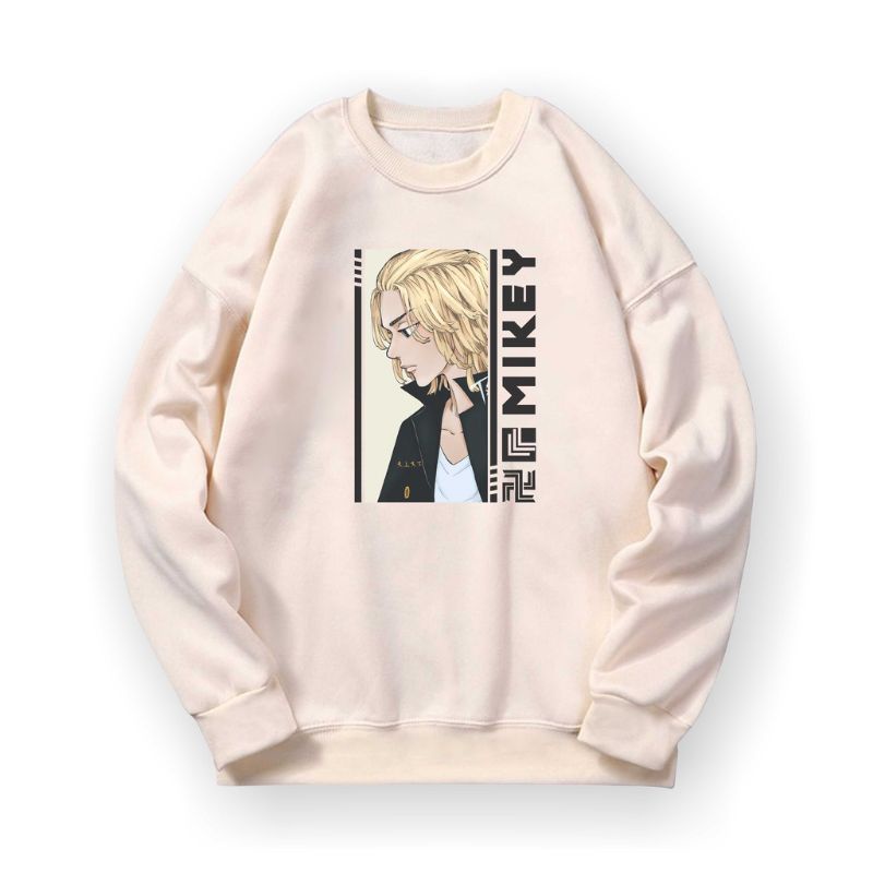 SWEATER CREWNECK MIKEY TOKYO REVENGERS - CREWNECK ANIME MIKEY TOKYO REVENGERS ANAK DAN DEWASA
