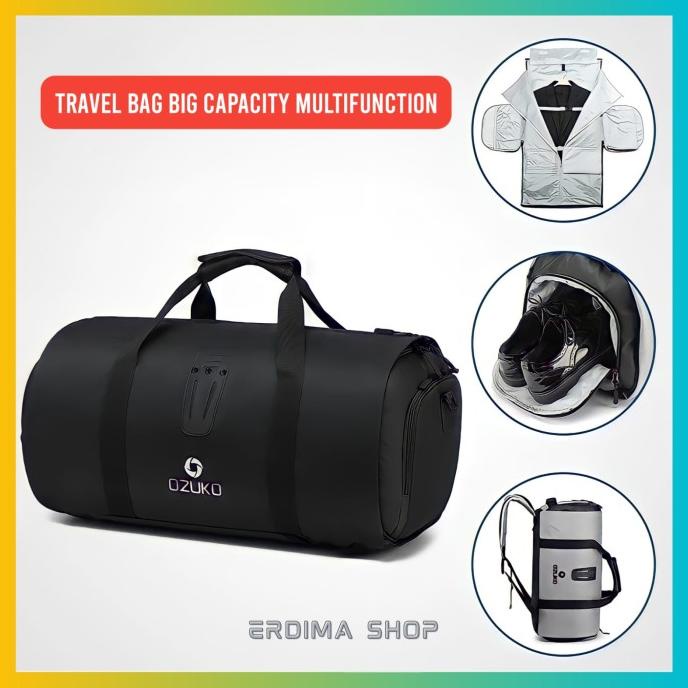 OZUKO TAS TRAVEL KAPASITAS BESAR TAHAN MULTIFUNGSI AIR ORIGINAL SD4524SX