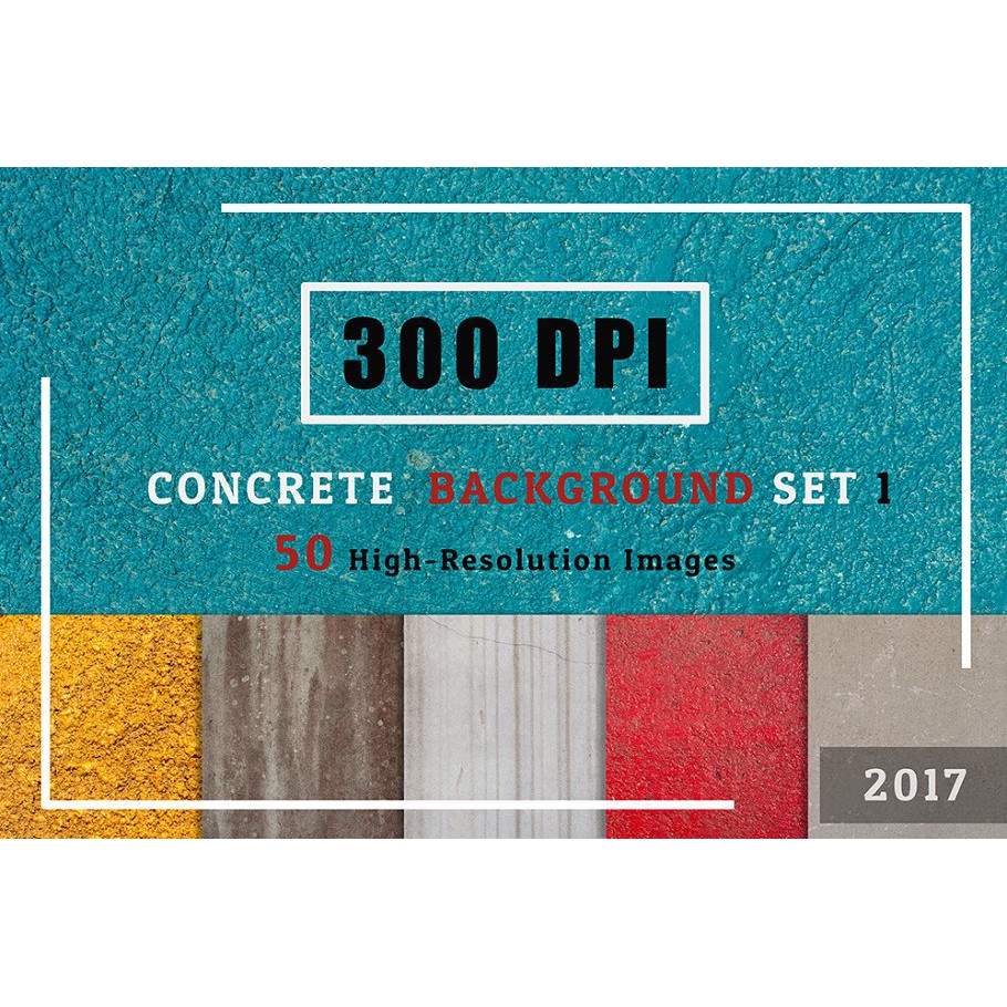 50 Concrete Textured Background Set - JPEG Ultra HD