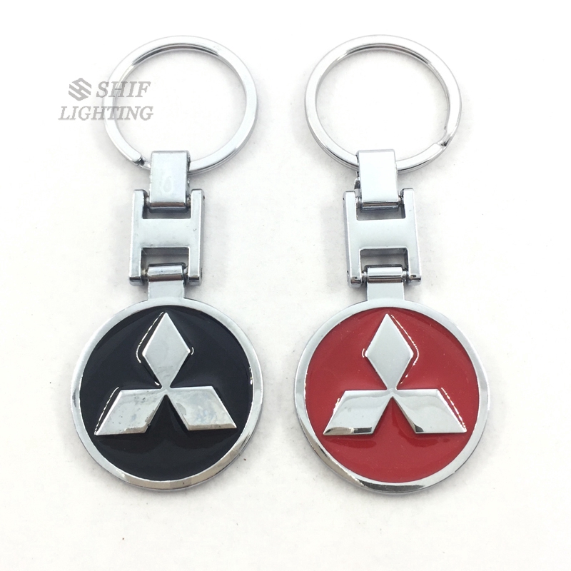 1pc Gantungan Kunci Logo MITSUBISHI Bahan Metal Untuk Hadiah