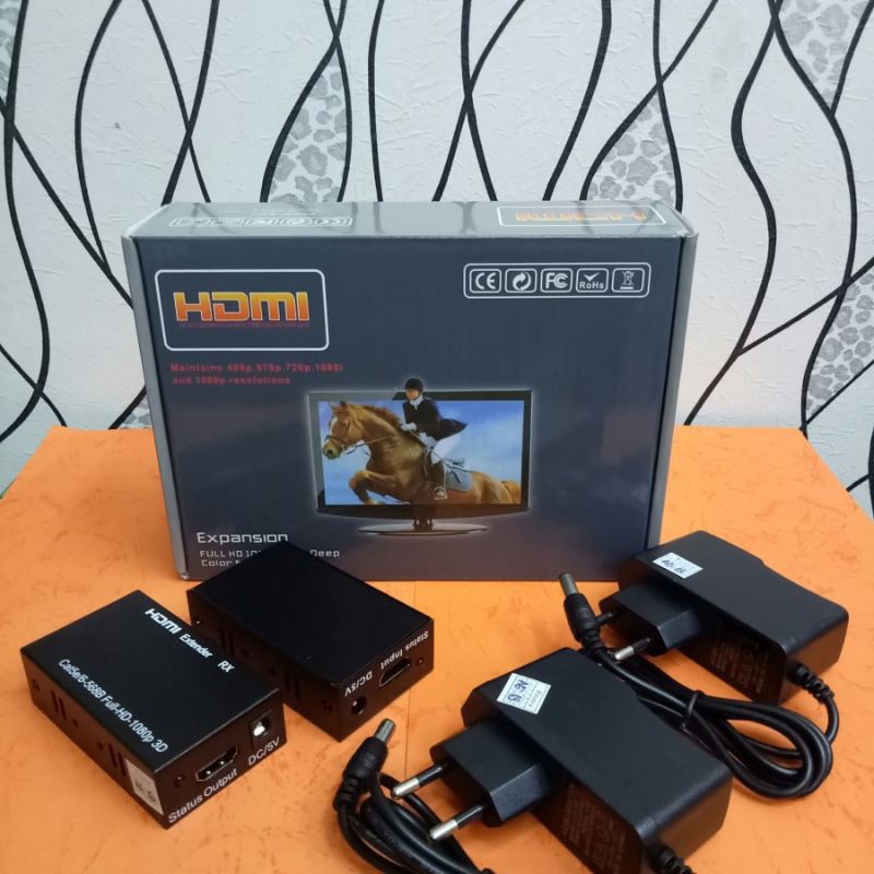 HDMI Expansion Extender 60m/30m Lan cat 5 5e 6 RJ45 Full HD 1080p Audio MAX 60 meter