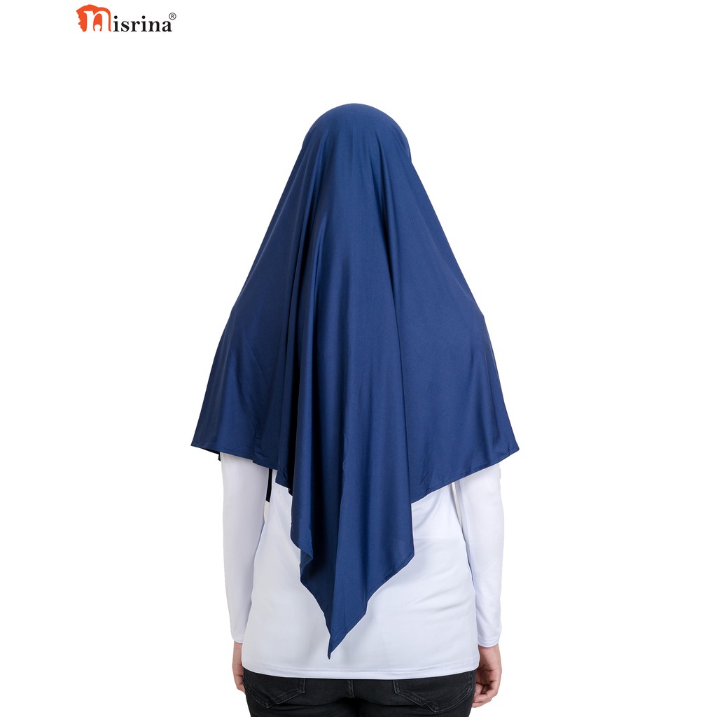 Nisrina Fashion Muslim Bergo Instan Polos Belah Tengah Paras M Lestari-2