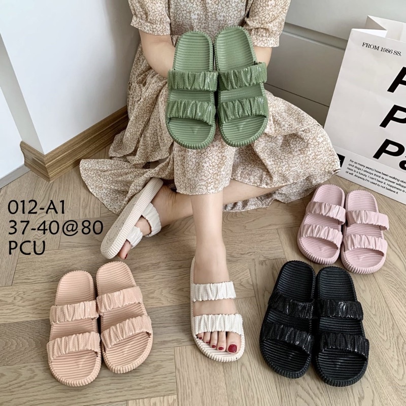 SANDAL KOREA KARET JELLY EMPUK ALINA 012-A1