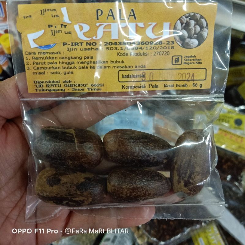 

BUAH PALA CAP RATU 50gr isi 5