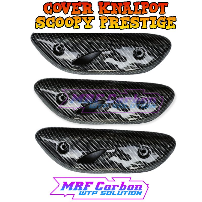 Cover knalpot scoopy 2021 carbon Tutup knalpot scoopy 2021