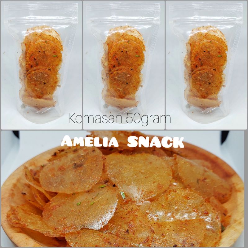 

kripik kaca/beling pedas gurih 50gr