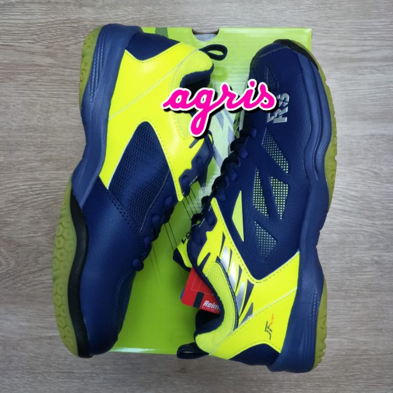 SEPATU BADMINTON MURAH RS JF 708 BIRU TUA LEMON