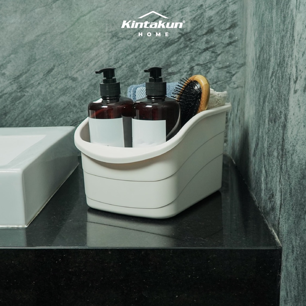 Kintakun Home Kotak Peralatan Mandi Batari Toiletries Organizer Putih