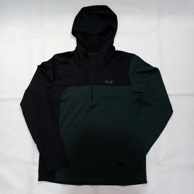 Oakley 1/4 zipper hoodie green and black size XL original