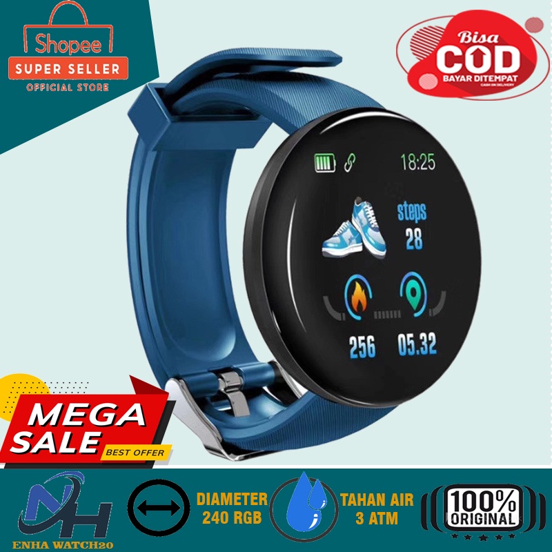 PROMO MURAH Jam Tangan Pintar Pria Wanita SKMEI D18 Jam Tangan Pria Bluetooth Smartwatch