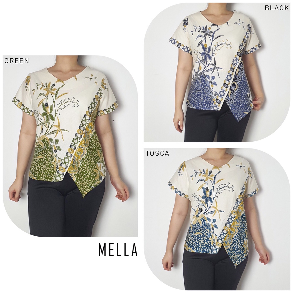 MELLA TOP - Atasan Batik Wanita Blouse Wanita