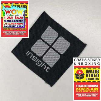 

INSIGHT WOVEN LABEL TAG HANGTAG BORDIR COTTON SUPER PREMIUM CO 1X DI KIRIM 600PCS