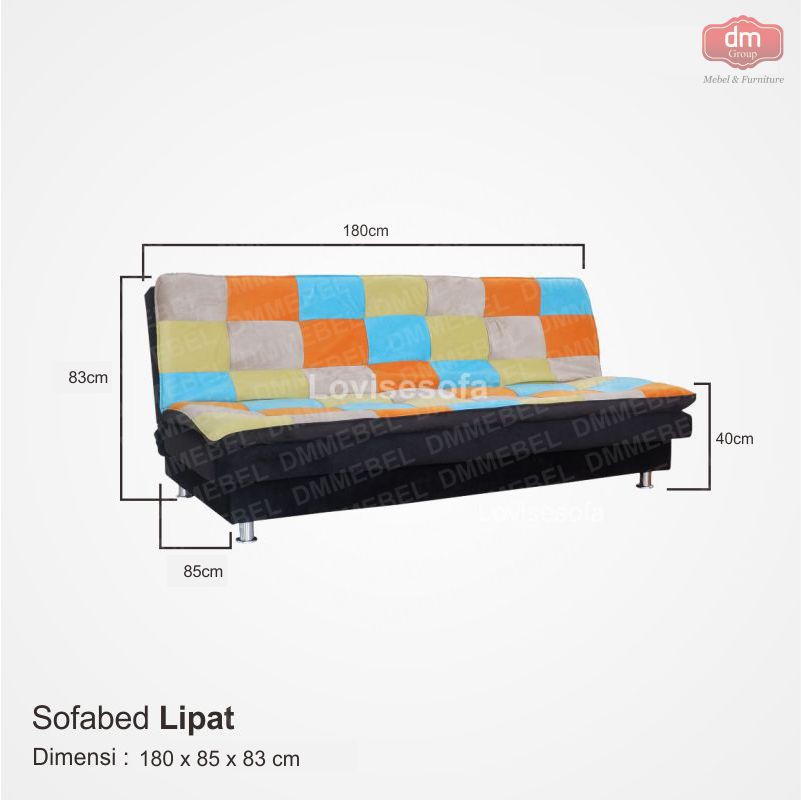 Sofa Minimalis Sofa Bed Lipat UK 180 - DM Mebel