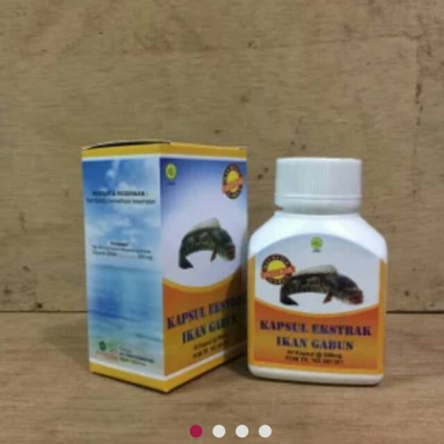 Kapsul ikan gabus. Buat pasca/ operasi.