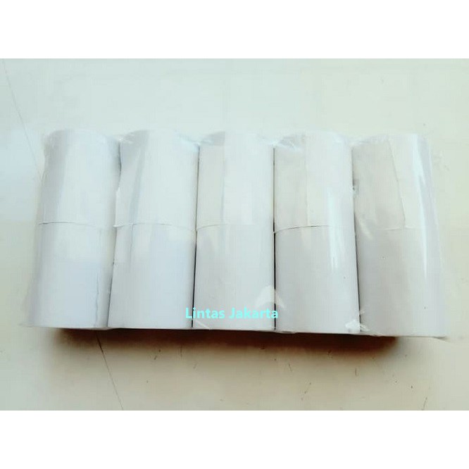 Kertas Struk HVS Ukuran 58 mm x 48 mm Polos ( Isi 10 roll )