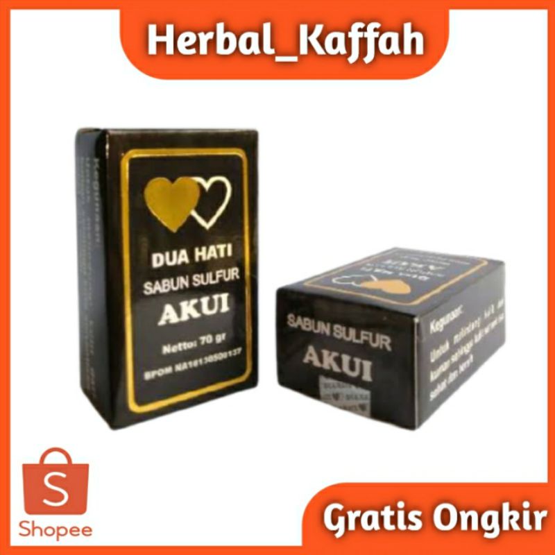 Sabun Akui Dua Hati original untuk Menghilangkan Gatal-Gatal Yang Membandel 70 gr Original Asli