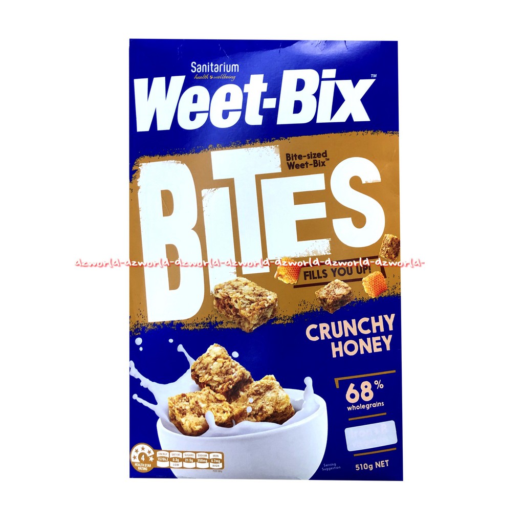 Weet Bix Bites Cruncku Hone 68% Sereal Weet Bix 510gr Sereal Sarapan