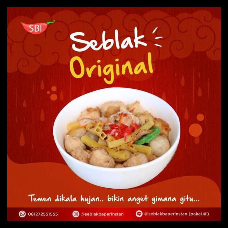 PROMO SEBLAK BAPER INSTAN Original BEST SELLER Makanan Cemilan Pedas Cilok B