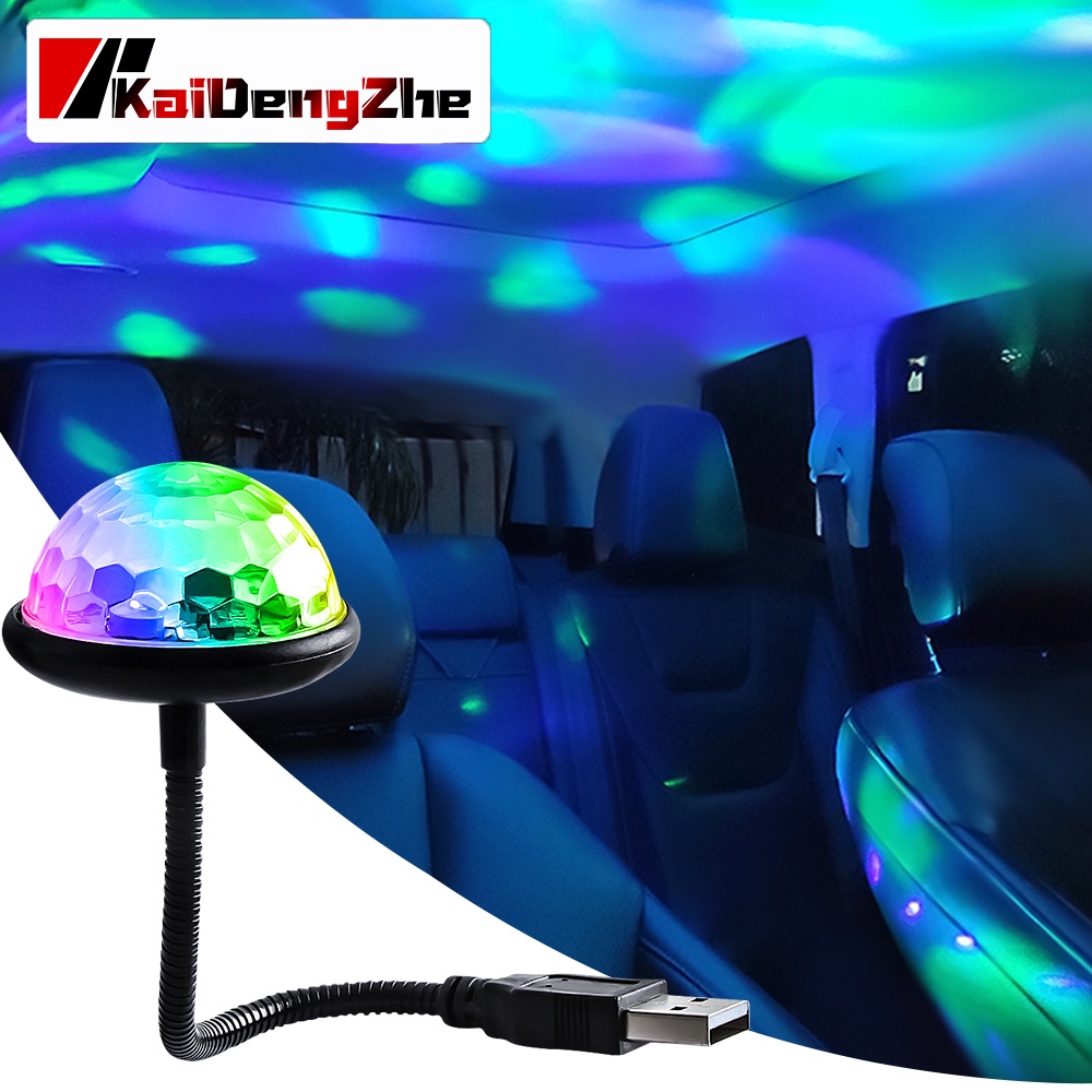 Lampu Atmosfir LED RGB USB Kontrol Musik Disko DJ Untuk Dekorasi Rumah / Mobil