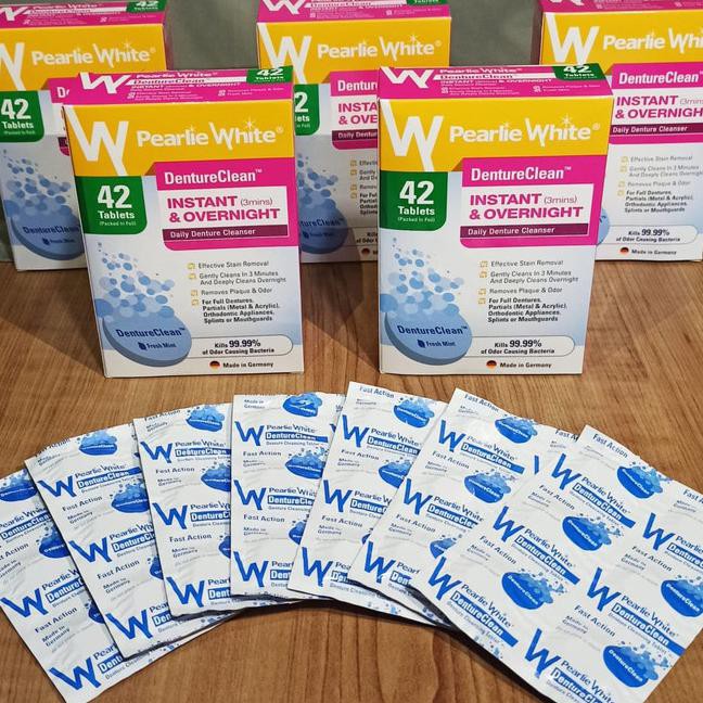 ~ TERLARIS PEMUTIH GIGI KUNING~ DENTURE CLEAN / PEMBERSIH GIGI PALSU BUKAN POLIDENT ,PEMUTIH GIGI