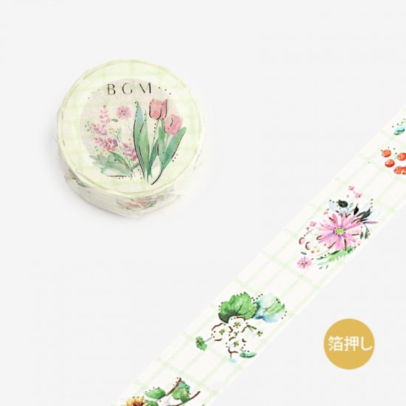 

Washi Tape BGM Check Flower