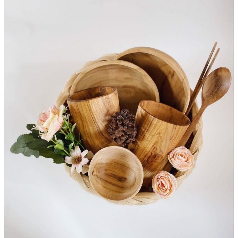 

Hampers | Gift | Kado | Souvenir - Cutleries Kayu Jati Set 7