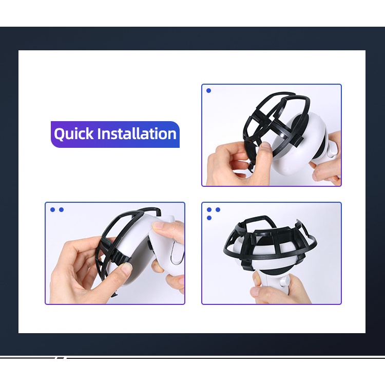 Hifylux 1 Pair Integrated Protector Ring Anti-shock for Oculus Quest 2