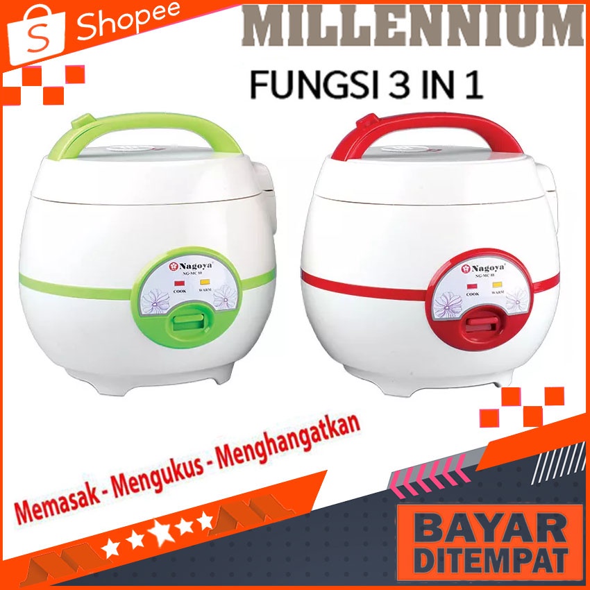 Jual NAGOYA NGYMC88 Mini Rice Cooker 1.2 L Fungsi 3in1 Rice cooker