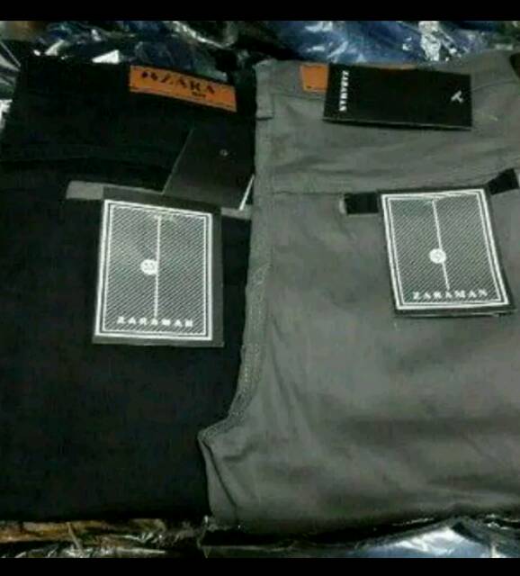 CELANA CHINO PANJANG PRIA KERJA HARIAN SANTAI CASUAL FORMAL HITAM ABU CREAM MOCCA