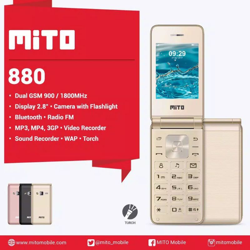 HP MITO 880 - HP FLIP 2,8" - DUAL SIM GSM
