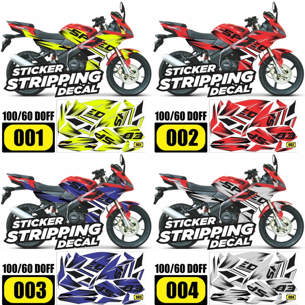 Sticker Striping Decal Minerva VX 150 2013 Variasi ARS03 DOFF Semua Ready COD Packing aman