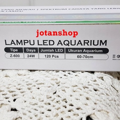 Kandila Z600 Z 600 Lampu LED Aquarium Aquascape  24W WRGB 60 - 70 cm