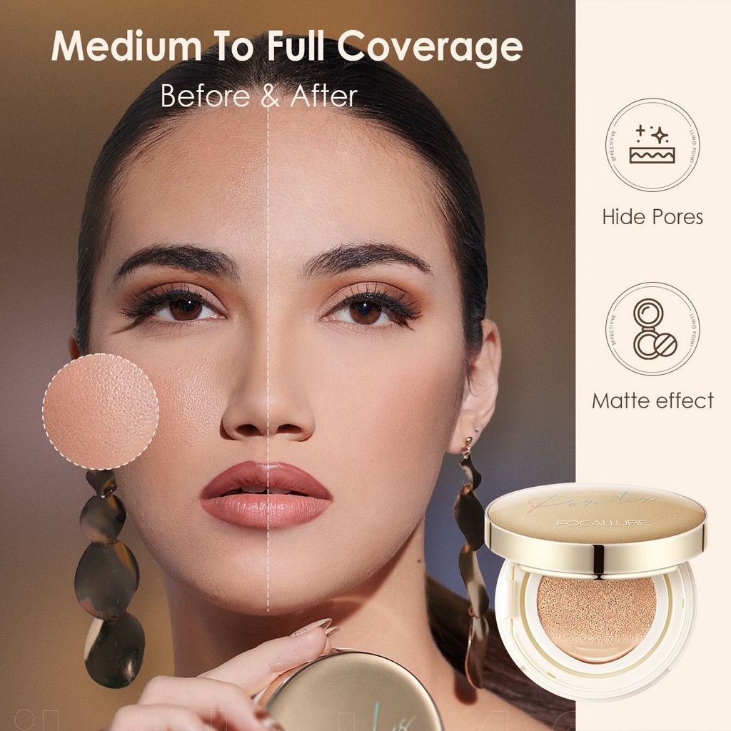 Focallure Poreless Matte Air BB Cushion Focallure BB Cushion Focallure Cushion Focallure Foundation Focallure Bedak Cushion Focallure Focallur Fucallure Focalure Foccalure